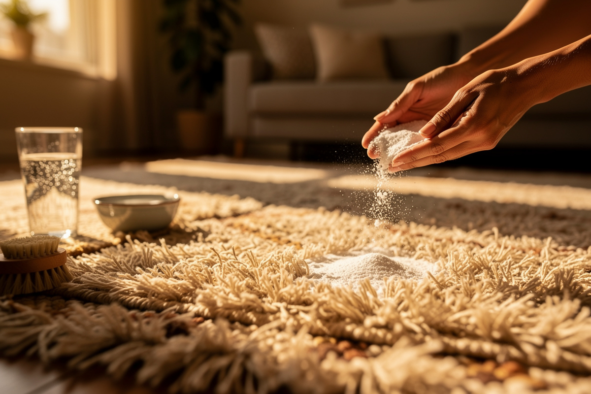 Comment nettoyer un tapis de salon sans l'abîmer