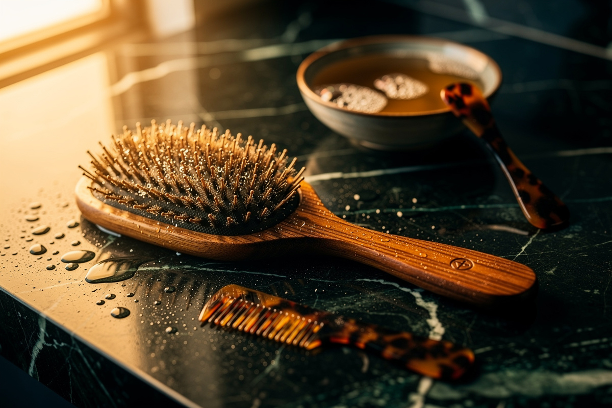 Comment nettoyer une brosse à cheveux en sanglier ?