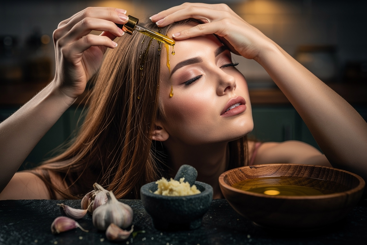 Huile d’ail sur les cheveux : danger ou bienfait ?