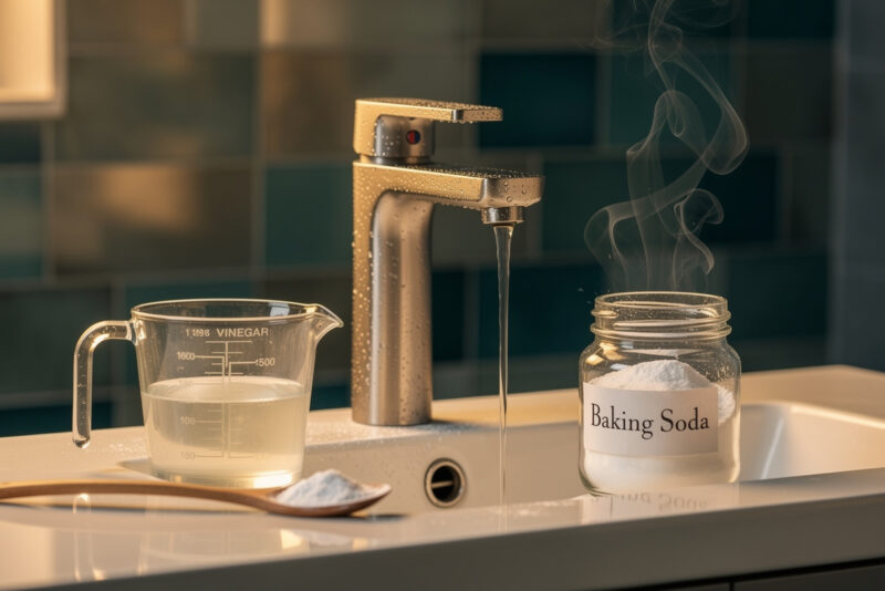 Odeur canalisation : quelle dose de vinaigre et bicarbonate ?