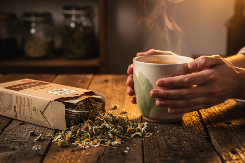 Tisane de camomille périmée : peut-on encore la boire ?