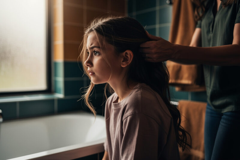 Ma fille perd ses cheveux par poignées : que faire ?