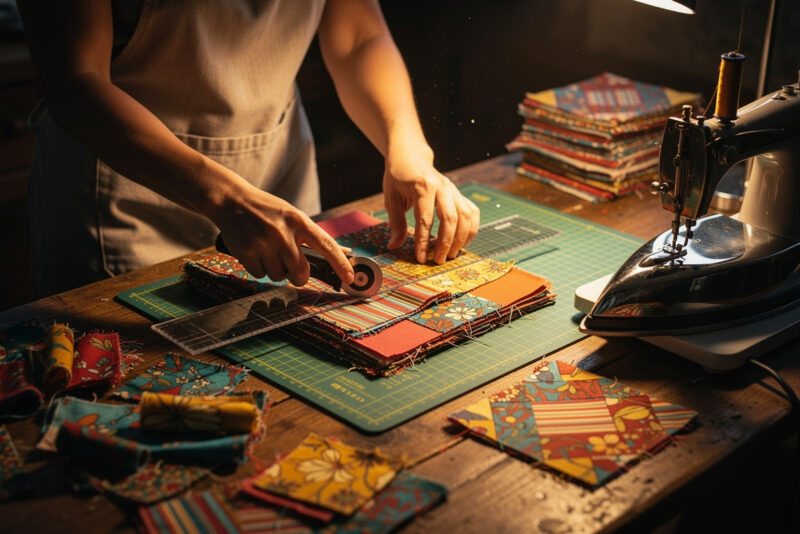 Comment faire un patchwork avec des chutes de tissus ?