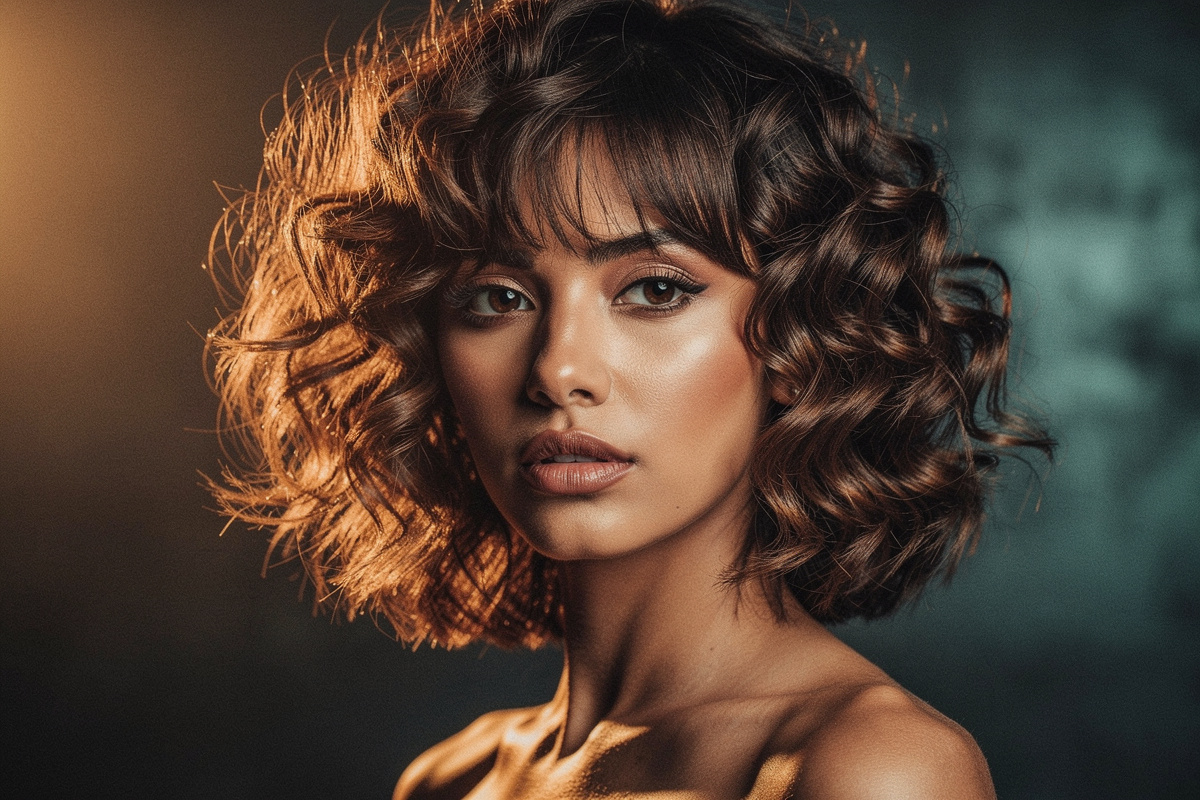 Quelle coupe mi-longue pour les femmes aux cheveux bouclés ?